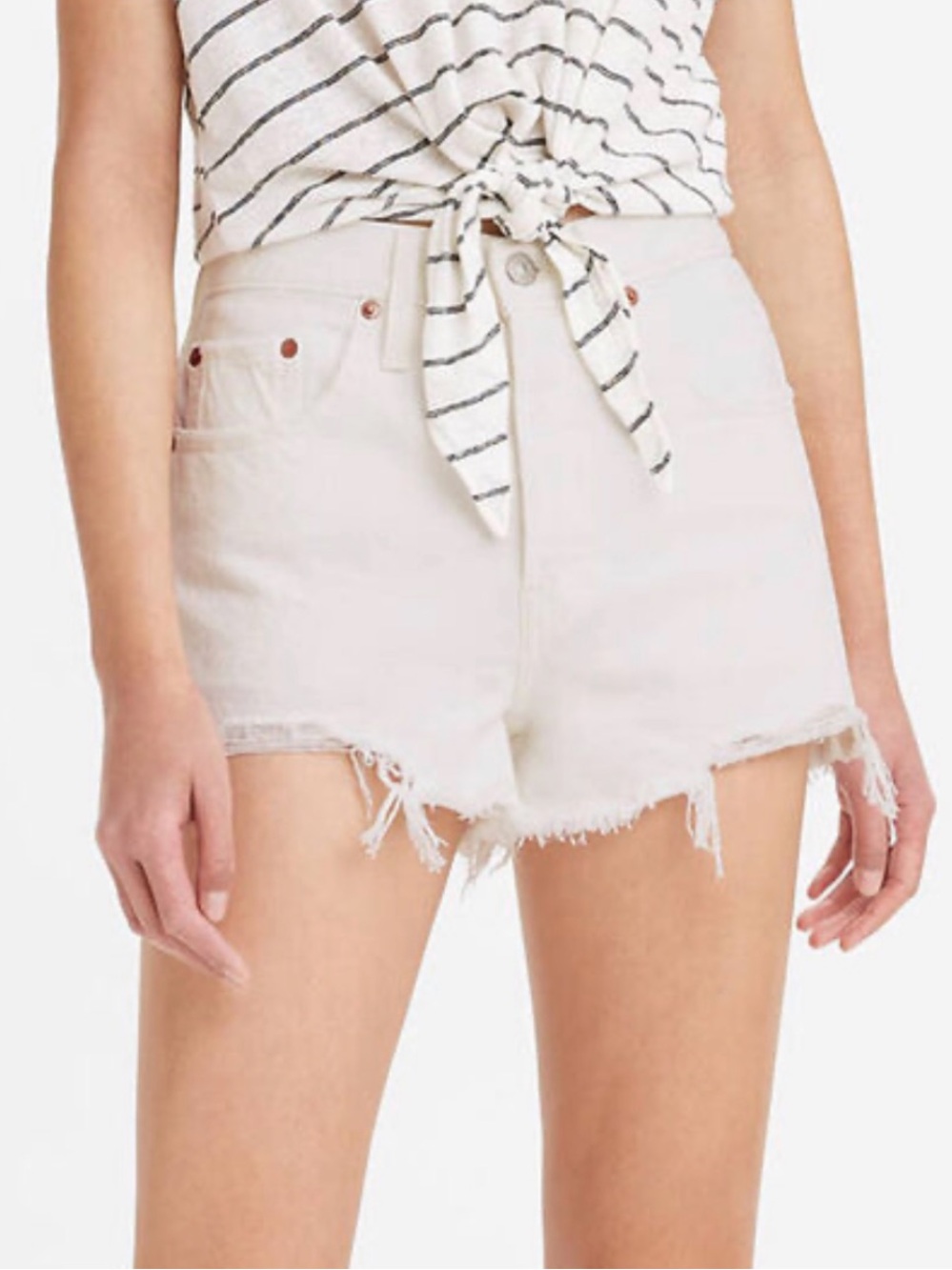 Levis 501 High-waisted shorts